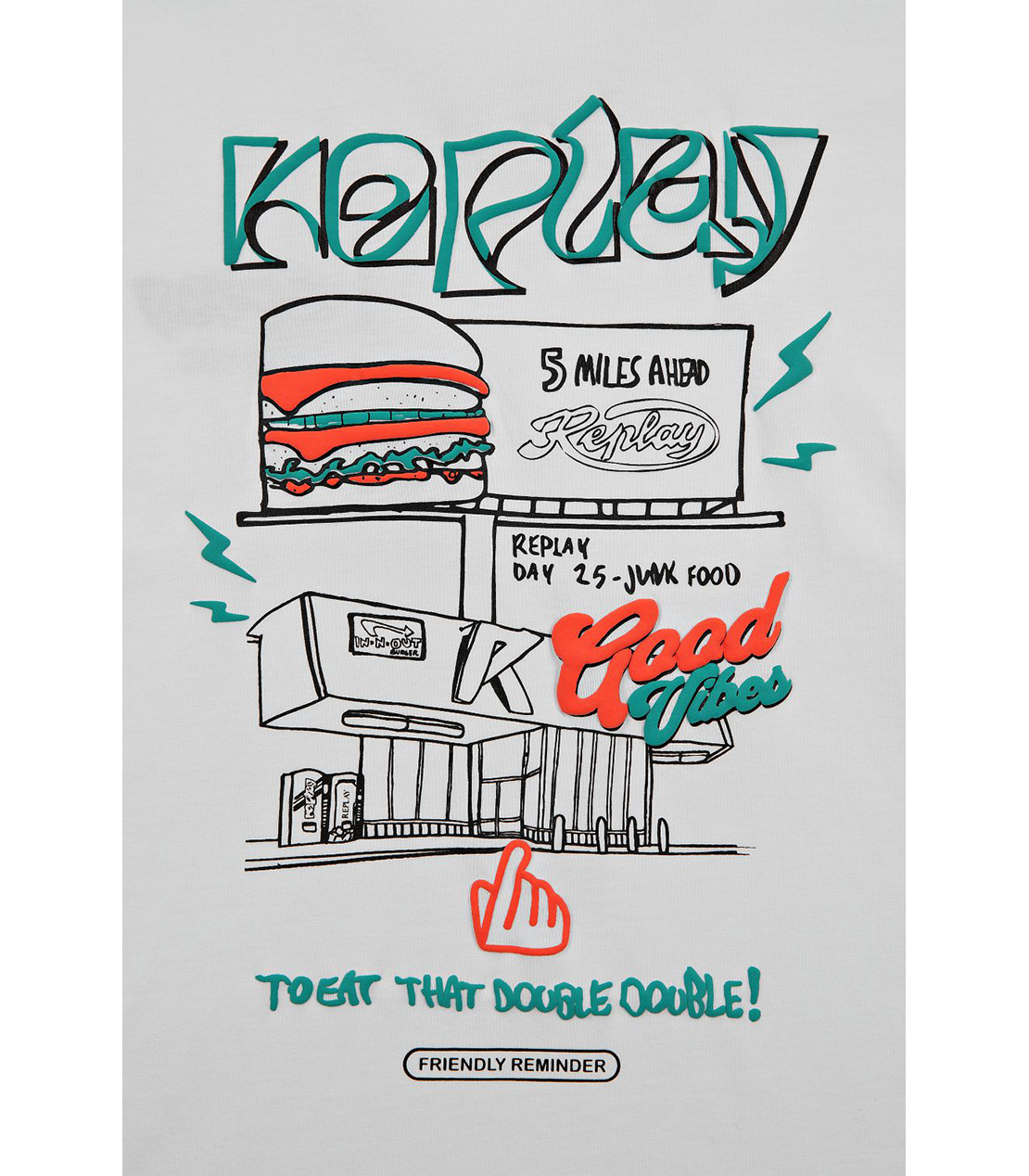 グラフィックTシャツ 詳細画像 ホワイト 3